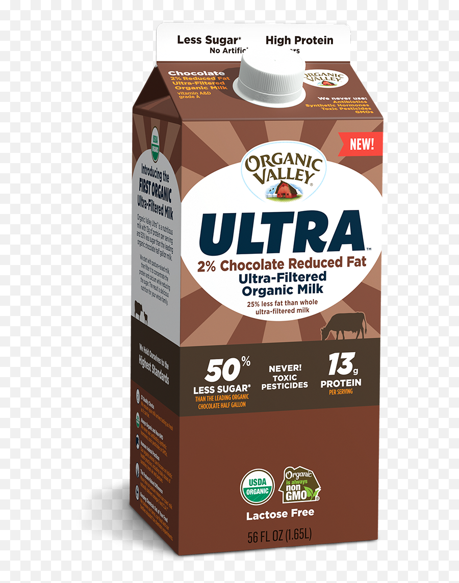 Ultra - Organic Valley Ultra Milk Png,Chocolate Milk Png