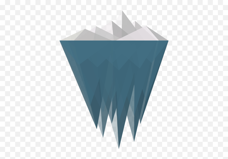 Iceberg Design Clipart Transparent Png - Stickpng Tip Of The Iceberg Png,Triangle Design Png