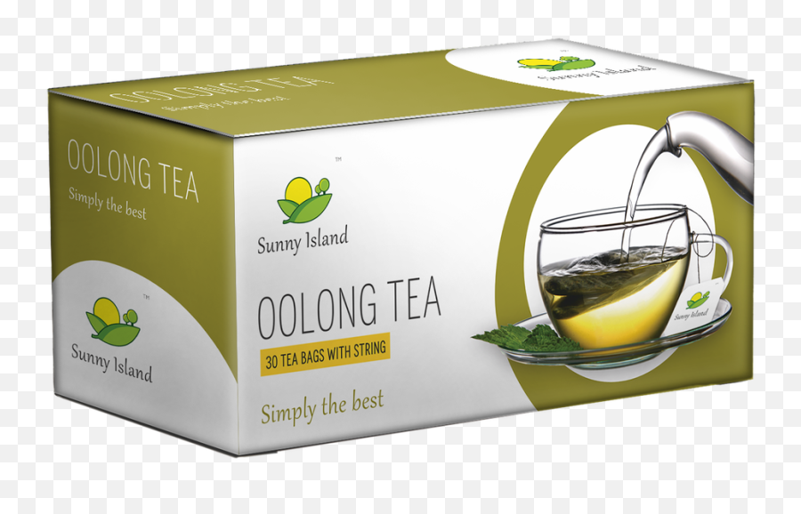 Teabag Png - Sunny Island Oolong Tea Packaging And Clipart Box Of Tea Bags,Tea Bag Png