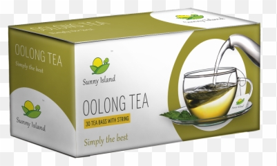 Teabag Png - Sunny Island Oolong Tea Packaging And Clipart Box Of Tea Bags,Tea Bag Png