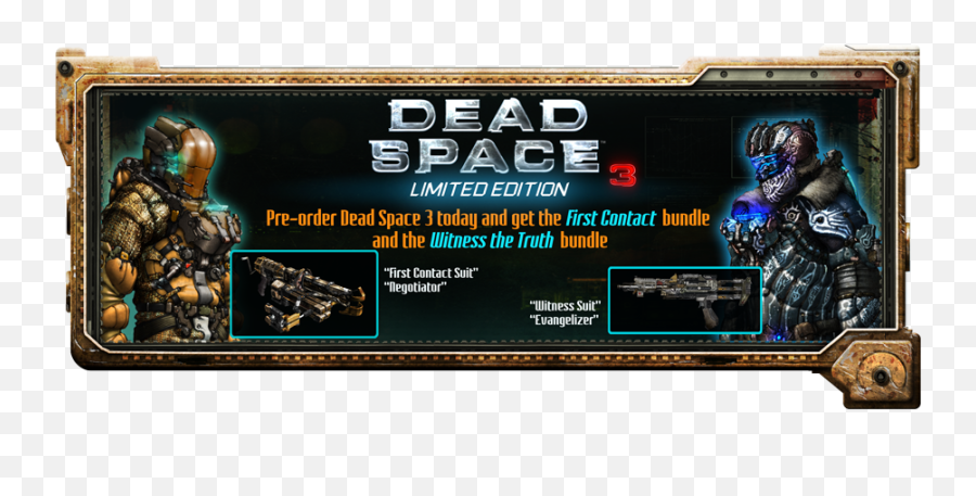 Zeroand09 Dead Space 3 Release Date And Pre - Order Info Dead Space 3 Legends Suit Png,Dead Space Png