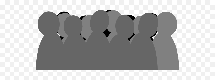 Download Anger Clipart Rampage - Cartoon Silhouette Crowd Small Cartoon Crowd Png,Crowd Silhouette Png