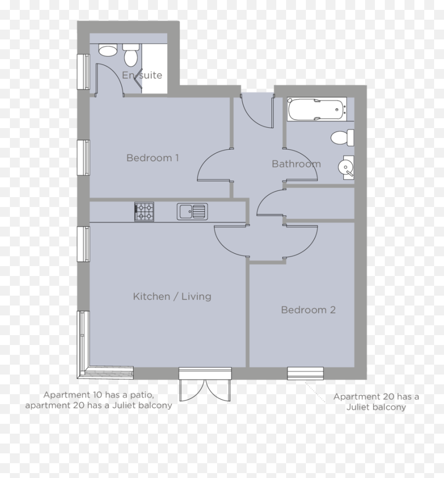 Hemingway Court Apartment Types U2014 Ascent Homes - Floor Plan Png,Apartment Png