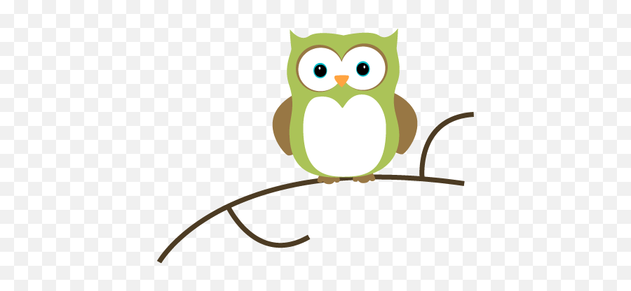 Free Cute Owl Clipart Download - Owl On A Branch Clip Art Png,Owl Clipart Png
