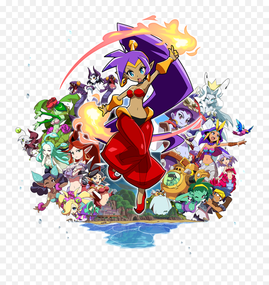 Shantae And The Seven Sirens - Shantae Seven Sirens Switch Png,Shantae Png
