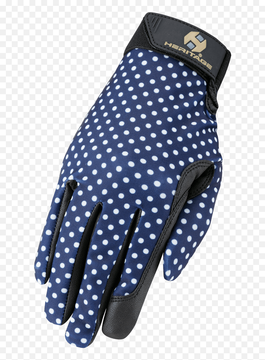Performance Glove Navy Polka Dots - Dress Png,Polka Dot Pattern Png