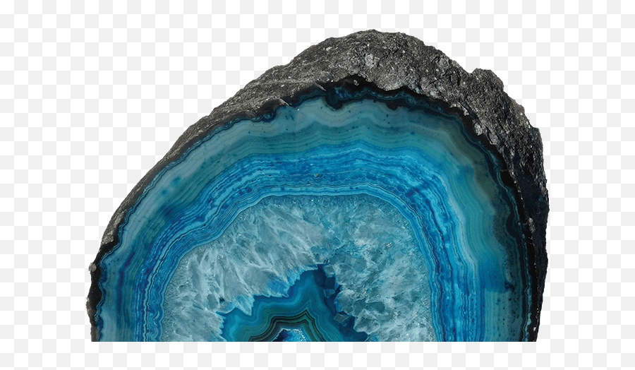 Beautiful Geode Rock - Blue Agate Geode Png,Geode Png