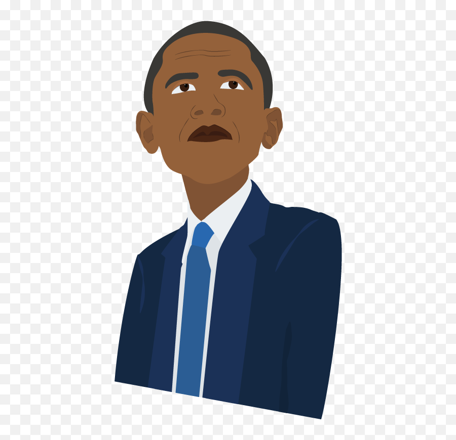 Barack Obama Face Png - Suit Separate,Obama Face Png