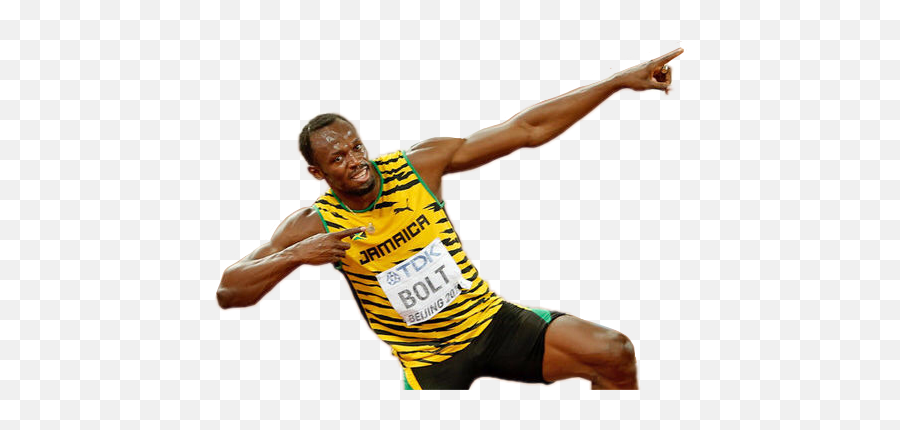 Usain Bolt Lightning Pose Beijing - Usain Bolt Transparent Background Png,Usain Bolt Png