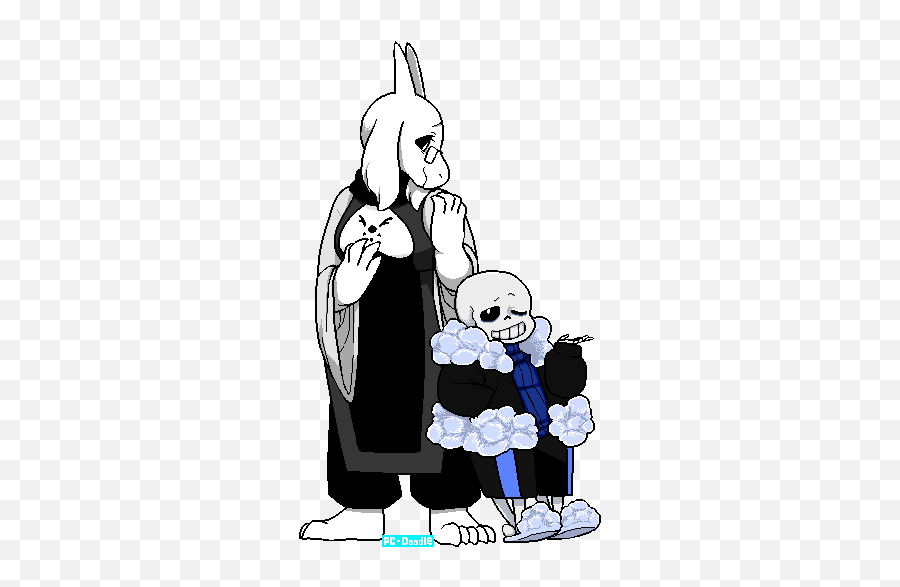 Monofell Sans And Toriel - Sans And Toriel Gif Png,Toriel Transparent