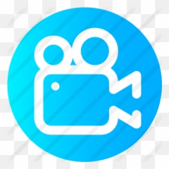 Video Camera - Blue Icon Png
