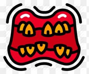 Dead Evil Halloween Mouth Teeth - Happy png