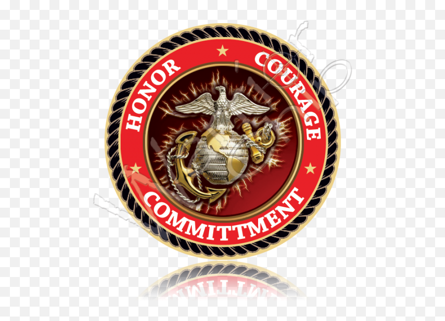Images Tagged Usmc Custom Poker Chips Military - Marine Corps Emblem Png,Semper Fi Logo