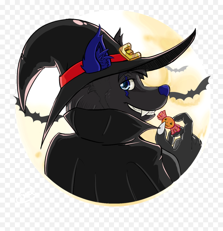 Download Ych Halloween Moon Portrait - Cartoon Png Image Supernatural Creature,Halloween Moon Png
