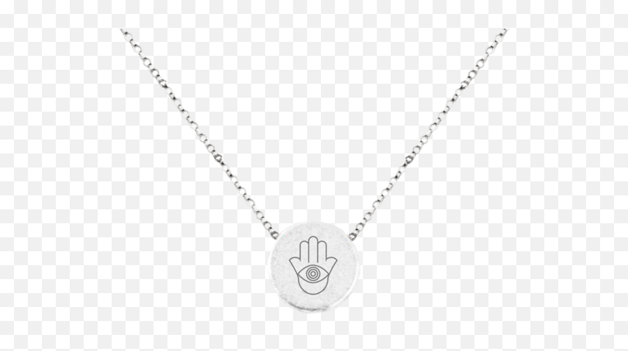 Hamsa Eye Of Protection Mantra Necklace U2013 Article22com - Solid Png,Hamsa Png