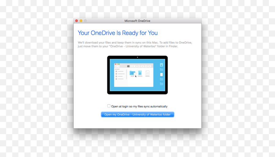 Onedrive For Mac Os X U2014 It Help And Support - Technology Applications Png,Ordner Icon Windows 7