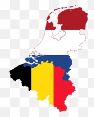 Uefa - Netherlands Flag Map Png,Belgium Flag Png