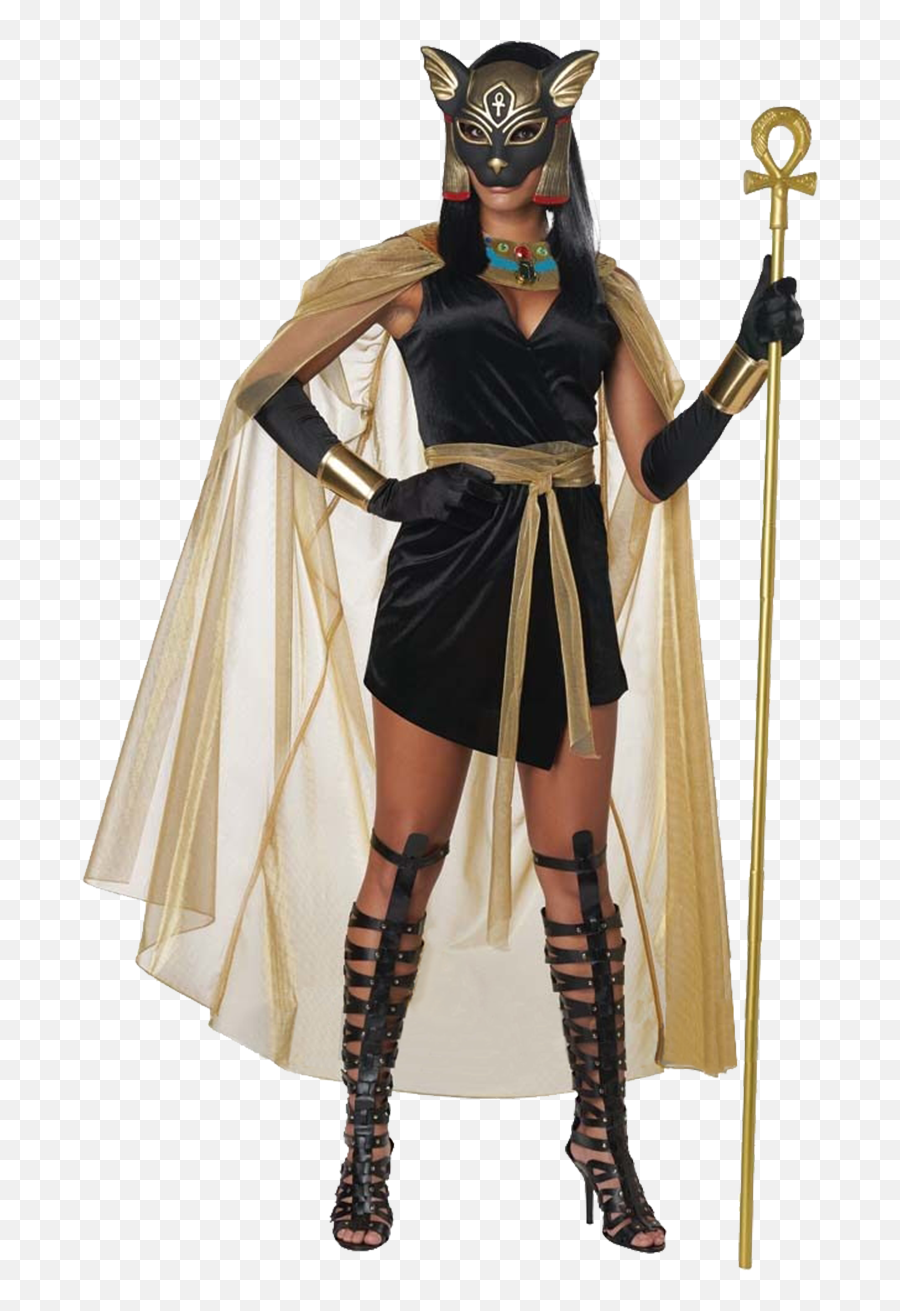 Details About Womens Egyptian Goddess Costume Bastet Cleopatra Halloween Fancy Dress - Goddess Bastet Costume Png,Fashion Icon Halloween Costumes