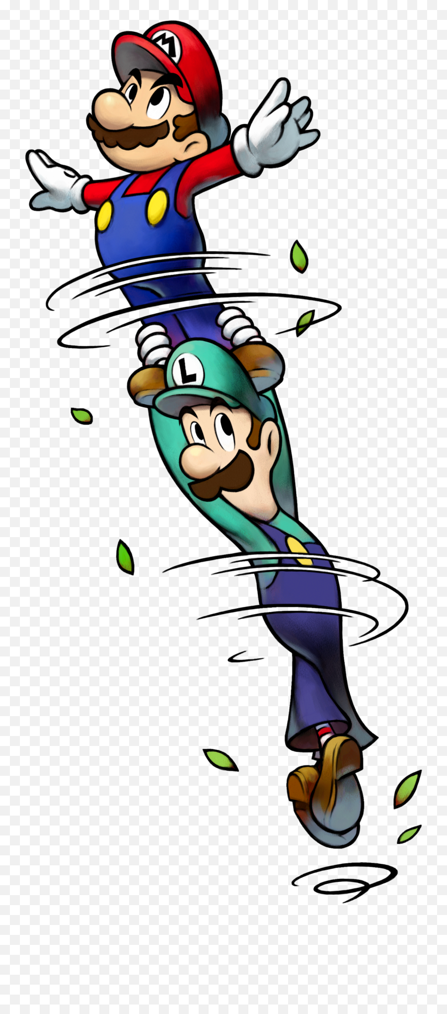 Spin Jump Luigi Series - Mario And Luigi Bros Attack Png,Mario Jumping Png