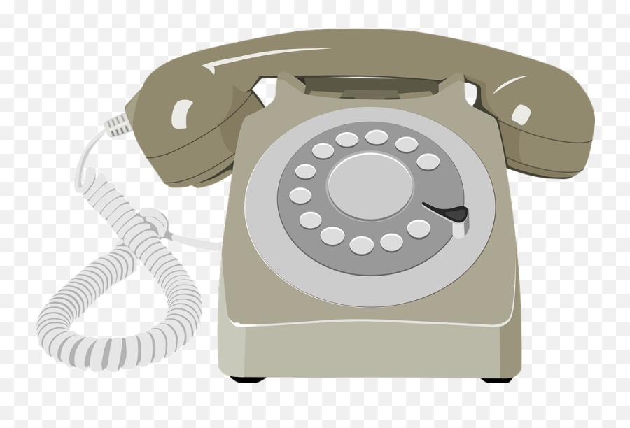 Rotary Dial Telephone Retro - Corded Phone Png,Retro Phone Icon
