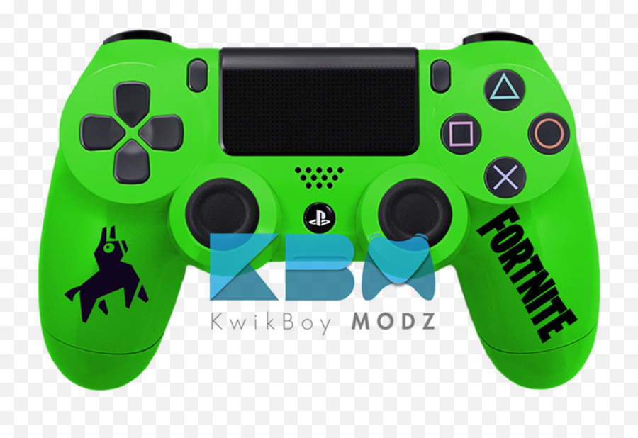 Green Fortnite Custom Ps4 Controller - Orange Ps4 Controller Png,Ps4 Joystick Icon