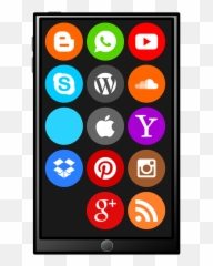 Download Free Photo Of Smartphone Tablet Social Media - Cartoon Phone Social Media png