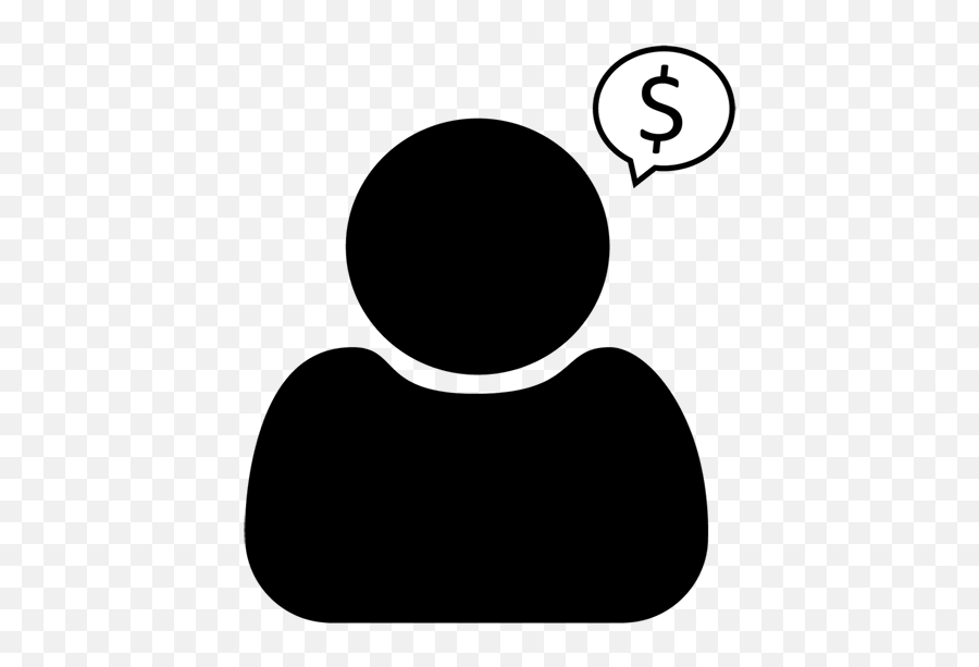 Human Icon W Dollar Sign - Dollar Sign 511x600 Png Dot,Icon Of Dollar Sign