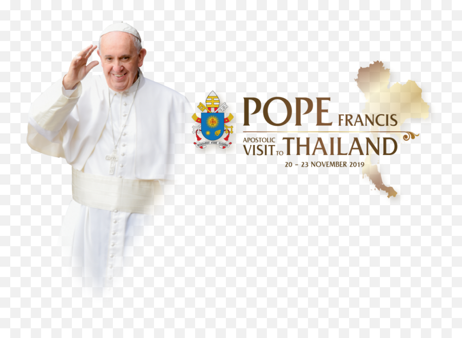 His Holiness Pope Francis Apostolic - Pope Francis Visit Thailand Png,Pope Png