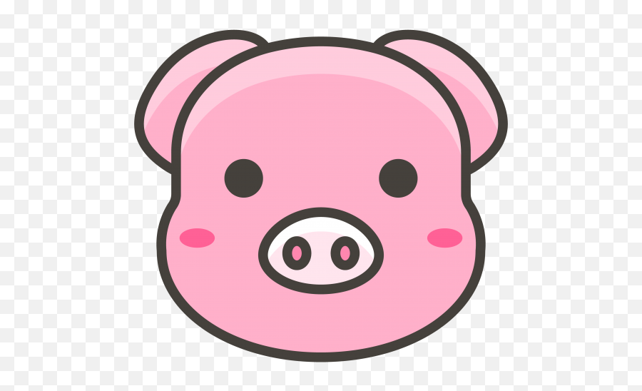 Pig Face Emoji Icon Png Transparent - Freepngdesigncom Transparent Pig Face Png,Flying Pig Icon