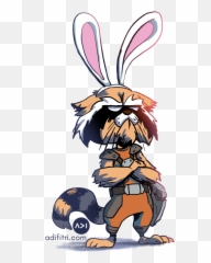 327 Kb Png - Sweet Rabbit Rocket Clipart Full Size Clipart Sweet Rabbit In Avengers,Rocket Clipart Png