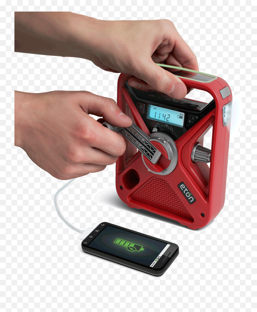 Frx3 Rechargeable Hand Crank Amfmnoaa Weather Alert Radio - Frx3 American Red Cross Png,Red X On Charging Icon