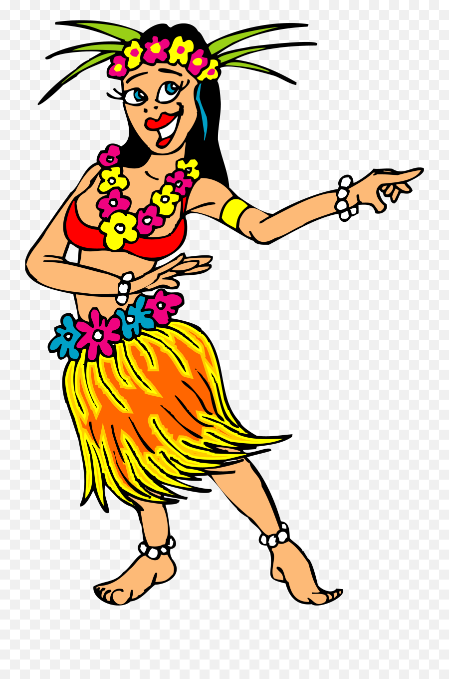 Hula Dancing Clipart Png - Hawaiian Clip Art,Dance Clipart Png