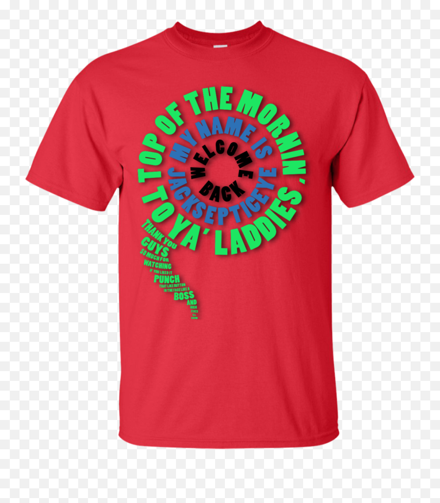Jacksepticeye Typography T - Shirt Men Active Shirt Png,Jacksepticeye Png