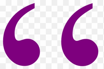 Purple Quotation Mark Clip Art - Speech Marks Png