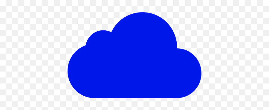 Blue Cloud Icon Png Symbol - Blue Cloud Logo Png,Cloudy Icon