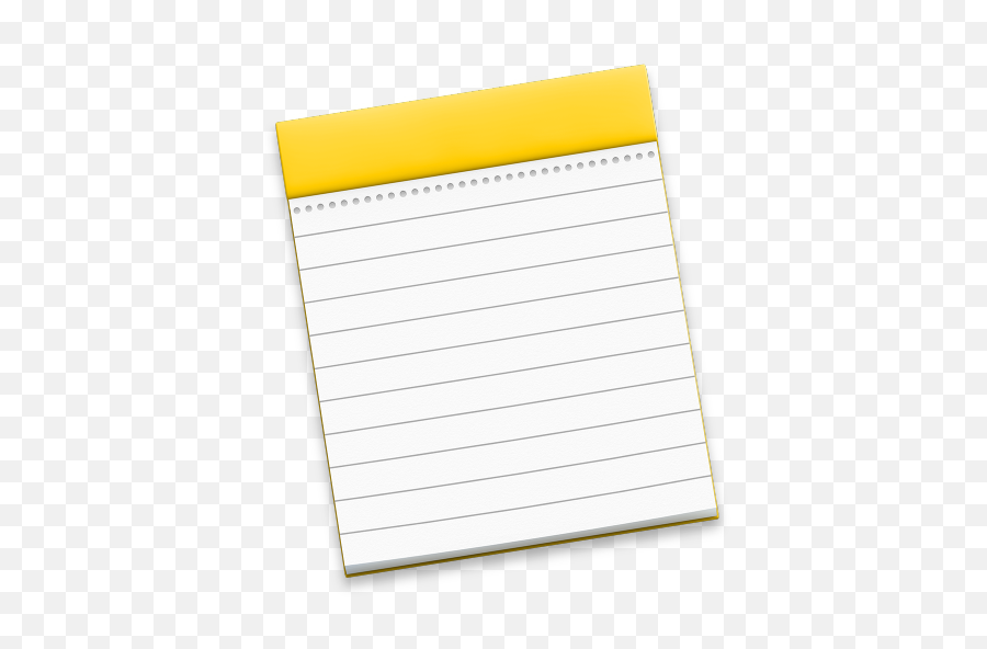 Fileapple Notes Macospng - Wikimedia Commons Mac Os Notes Icon,Post It Notes Png