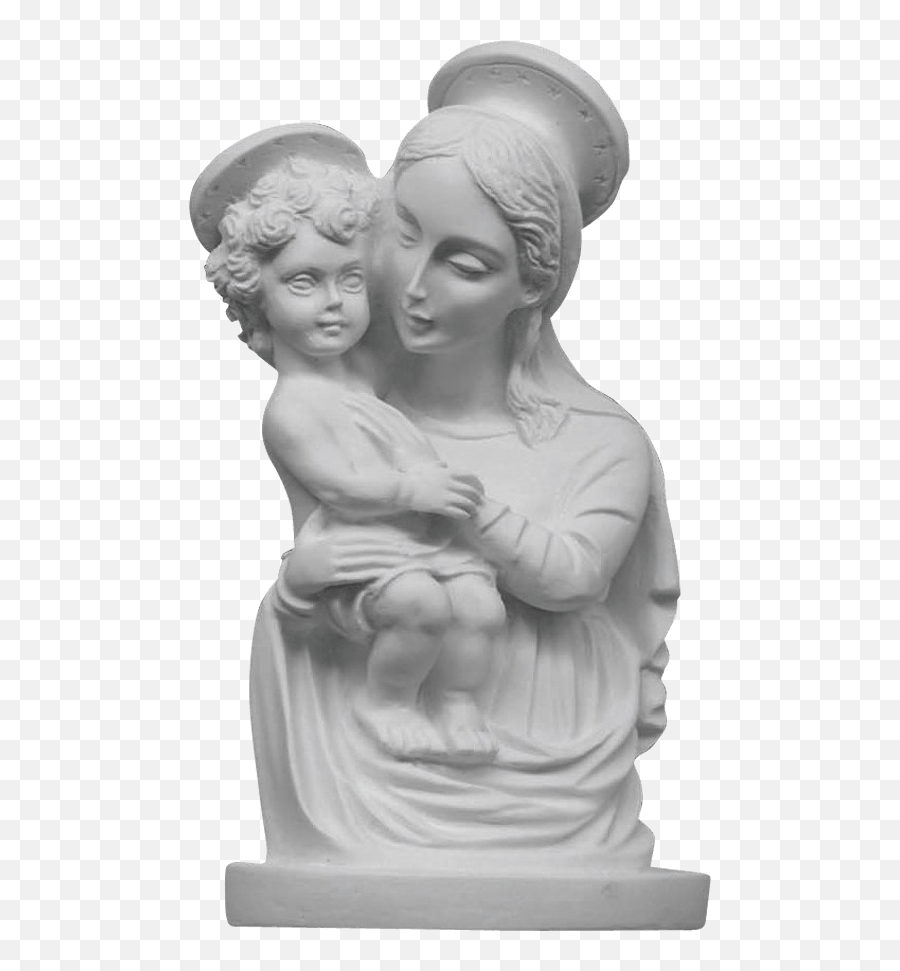 Madonna And Child Marble Statue - Classical Sculpture Png,Madonna Icon Website