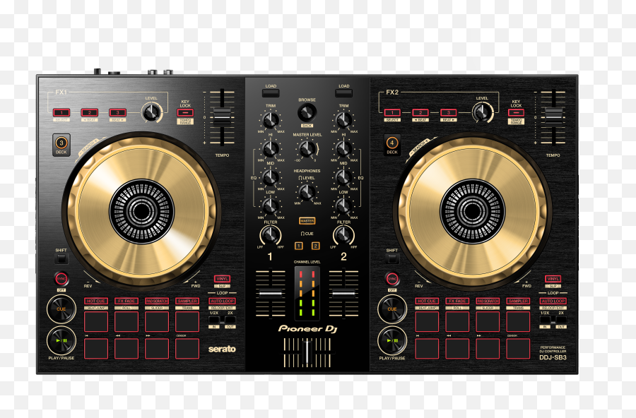 Ddj - Sb3n 2channel Dj Controller For Serato Dj Lite Gold Pioneer Ddj Sb3 N Png,Dj Turntable Icon