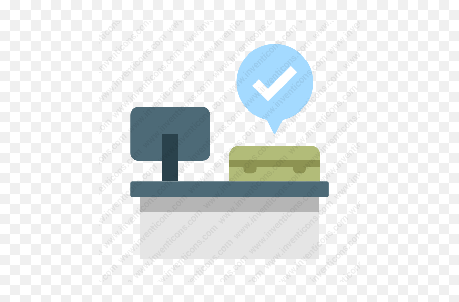 Download Check In Service Vector Icon Inventicons Horizontal Png - in Icon