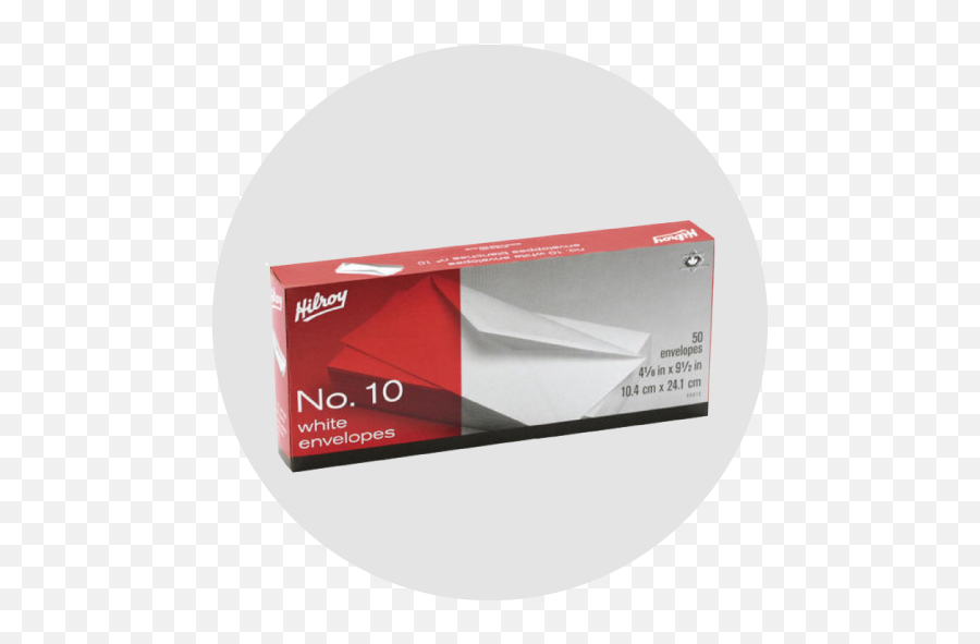 Hilroy Standard 10 High Count Boxed White Envelope 4 - 18x912 Horizontal Png,Picturemate Icon