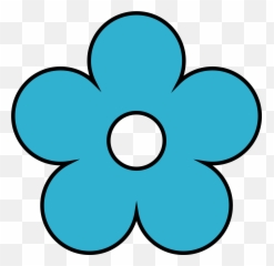 Cornflower Blue Flower Png Clipart - Mystery Machine Scooby Doo Flowers,Flower Cartoon Png
