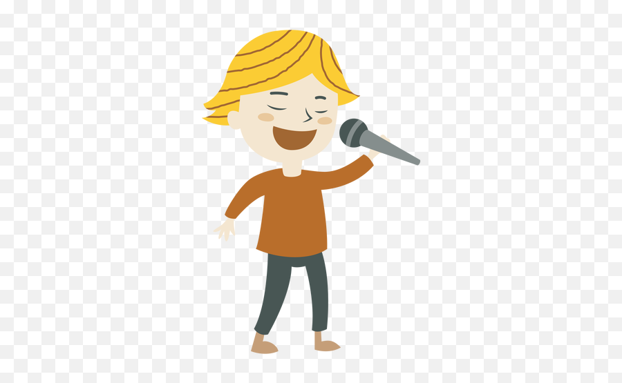 Boy Singing Cartoon - Animated Boy Singing Transparent Png,Cartoon Arm Png