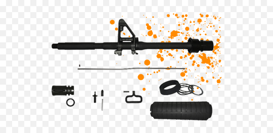 Del Ton Rifle Kits U0026 Ar 15 Rifles Gun Supplies - Paint Splatter Png Transparent,Rifle Png