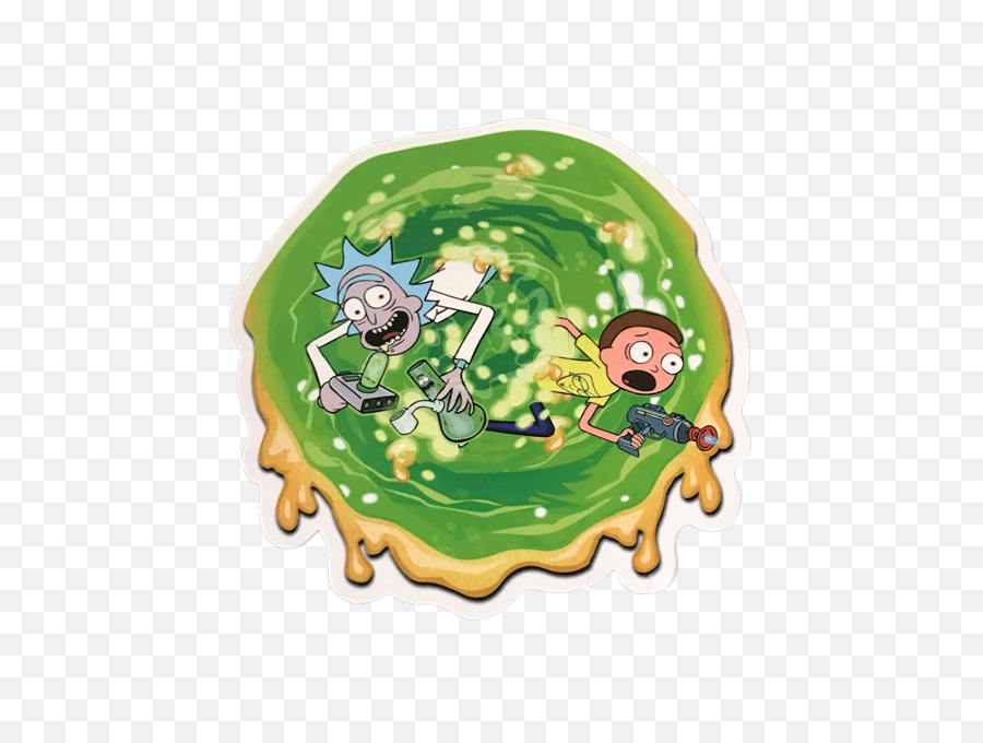 Rick Morty Dab Portal Sticker - Rick And Morty Png,Rick And Morty Portal Png