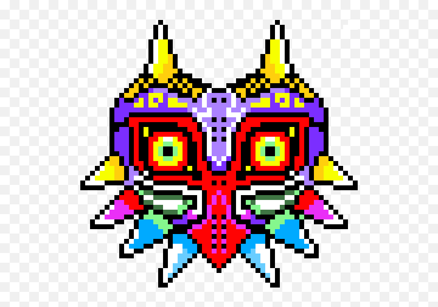 Happy Mask - Mask Pixel Art Png,Skull Kid Png