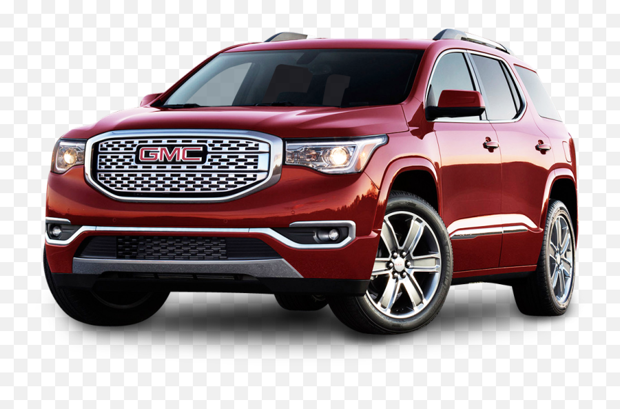 Cherry Red Gmc Acadia Denali Car Png Image - Red Suv Png,Flying Car Png