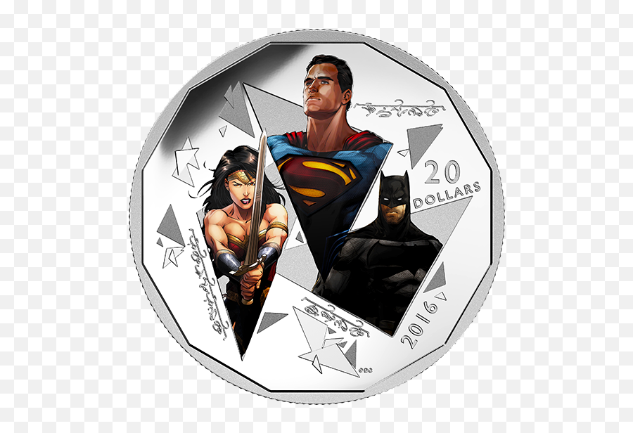 Batman V Superman Dawn Of Justice - The Trinity 1 Oz Batman Superman Wonder Woman Silver Coin Png,Superman Cape Logo