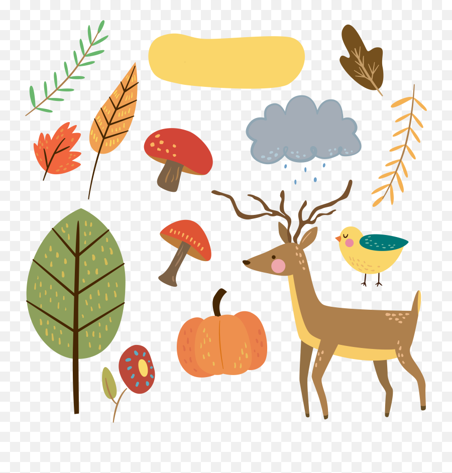 Download Hd Autumn Clipart Watercolor - Cute Autumn Clipart Png,Cute Pngs