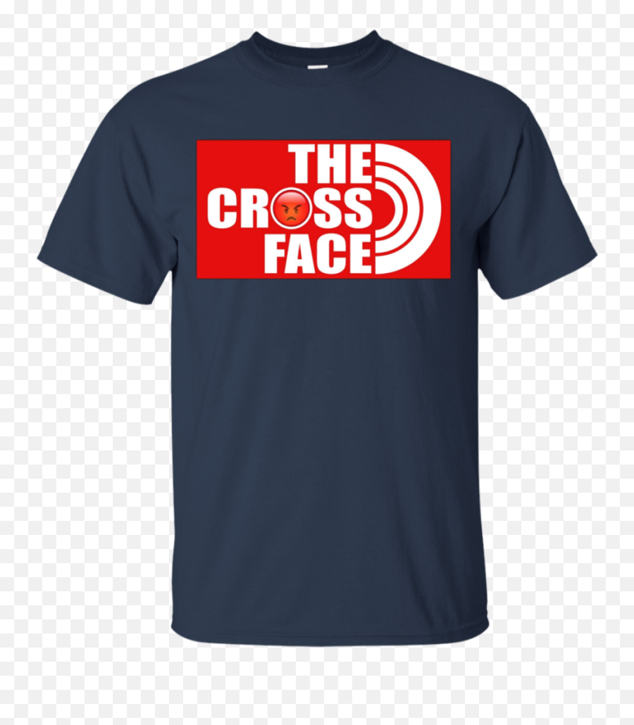 Download Hd The Cross Face Angry Emoji Apparel Transparent - Active Shirt Png,Angry Emoji Png