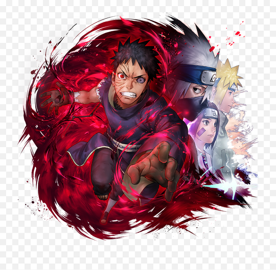 Artwork With Rin And Minatos Nice Face - Obito Ultimate Ninja Blazing Png,Obito Png
